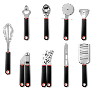 Transform Your Cooking Experience with Creative Plastic Handle Stainless Steel Kitchen Utensils